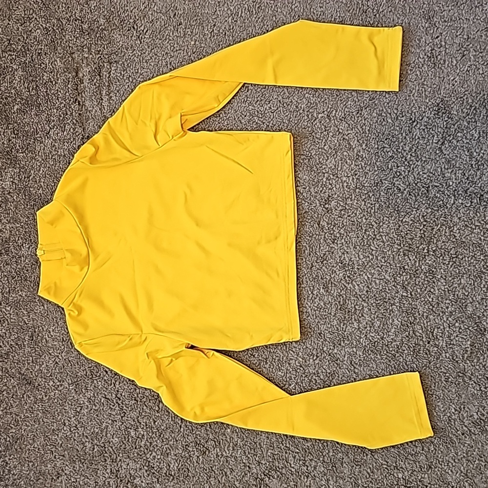 Yellow Mock Neck Crop (Youth/Teen)
